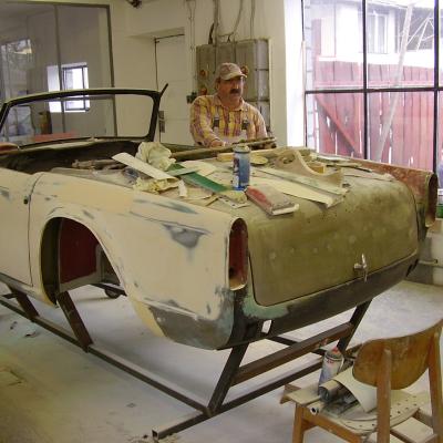 Restaurálás - Triumph TR4 54