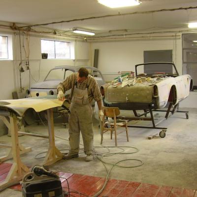 Restaurálás - Triumph TR4 56